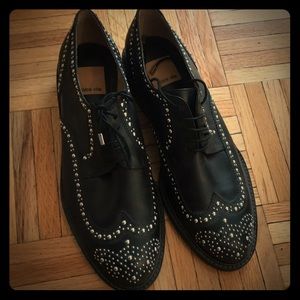 Dolce Vita studded oxfords, leather